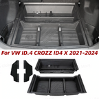 Car Rear Trunk Bottom Storage Box Organizer For VW ID.4 CROZZ ID4 X