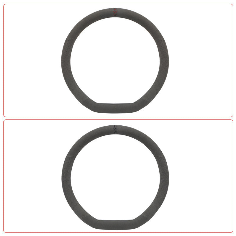 VW ID.3 ID.4 ID.6 ID.7 Suede Leather Steering Wheel Cover