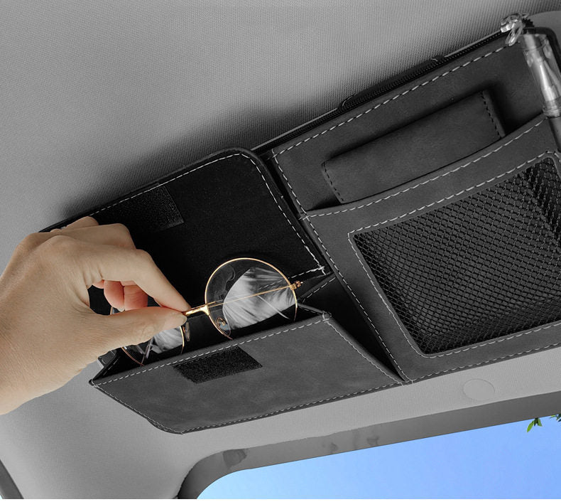 VW ID.3 ID.4 ID.6 Sun Visor Organizer Glasses Card Holder