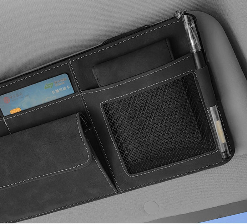 VW ID.3 ID.4 ID.6 Sun Visor Organizer Glasses Card Holder