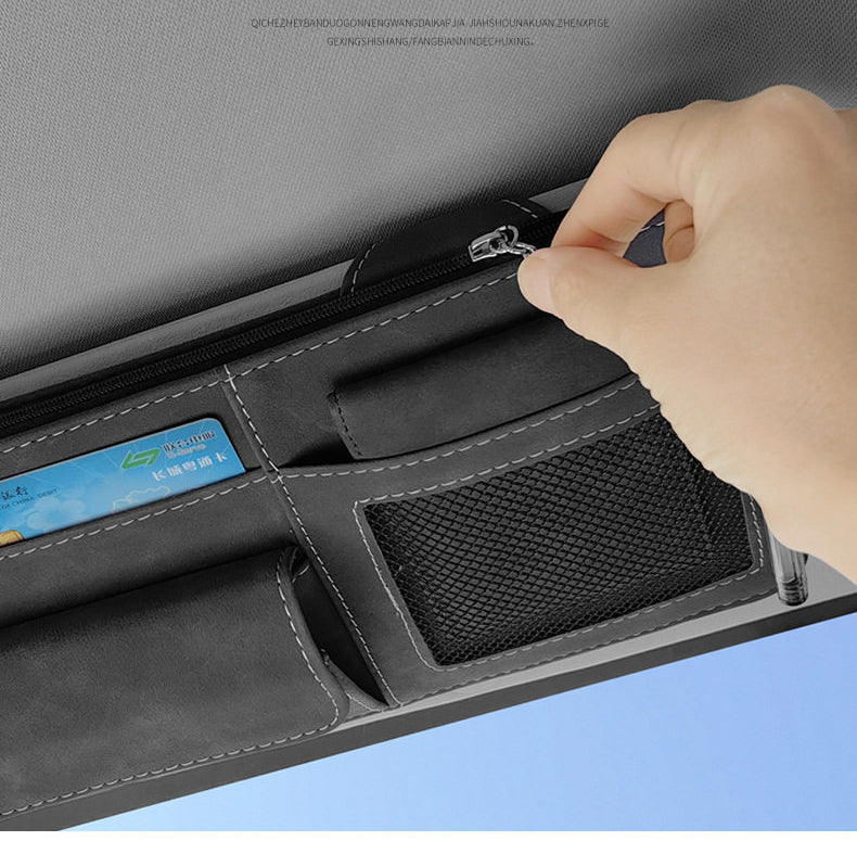 VW ID.3 ID.4 ID.6 Sun Visor Organizer Glasses Card Holder