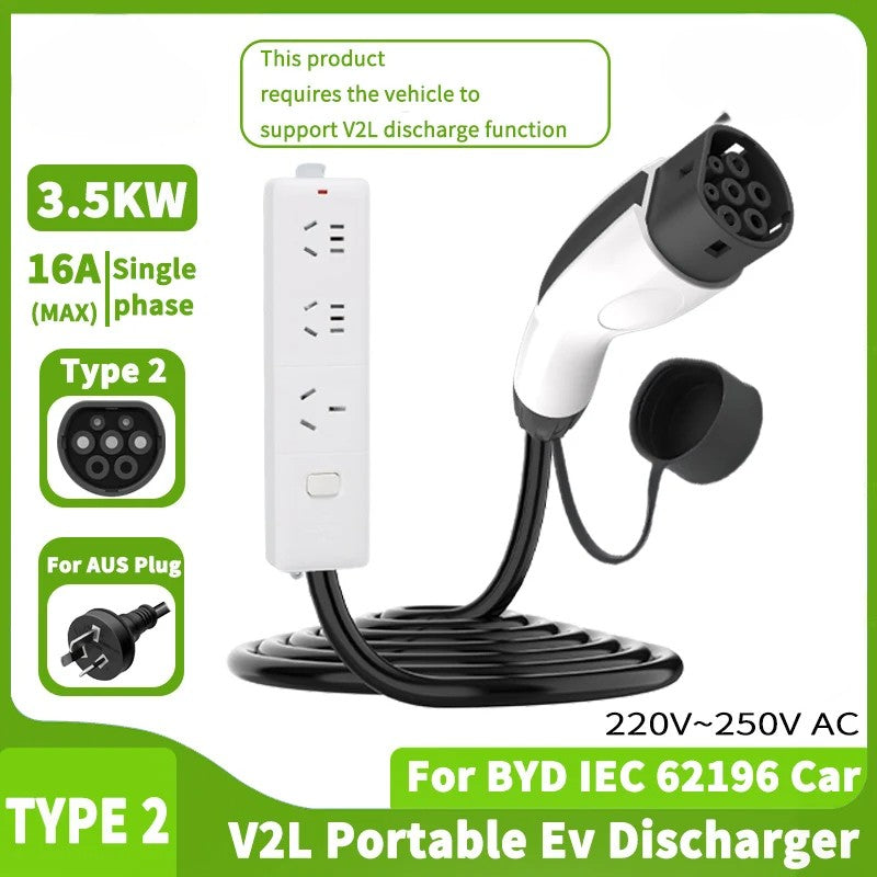 V2L Adapter Type 1  Type 2 Vehicle to Load Adapter Connector