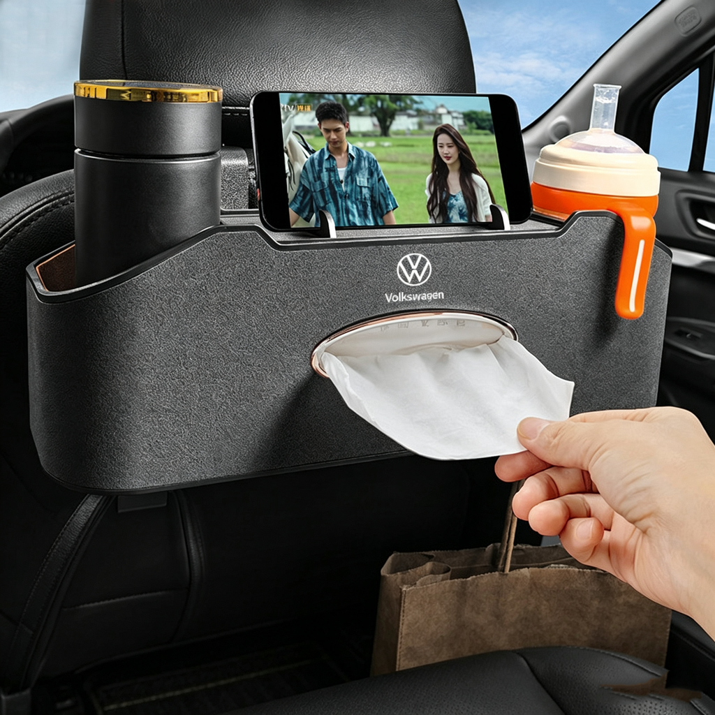 Car Storage Box for Volkswagen ID.3 ID.4 ID.6 Rear Seat Organizer