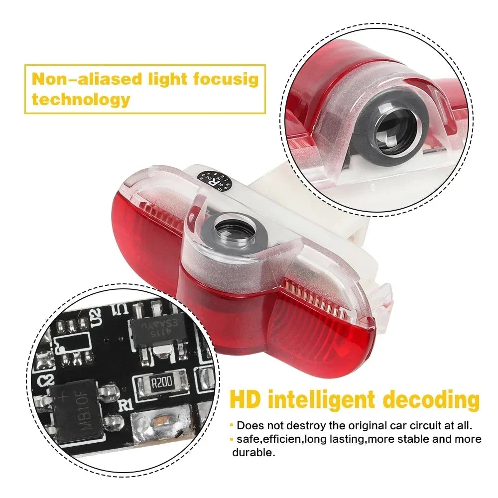 VW Golf 3, Golf 4, Caddy MK3, Beetle, Jetta MK4, Sharan, and Bora Door Puddle Welcome Light