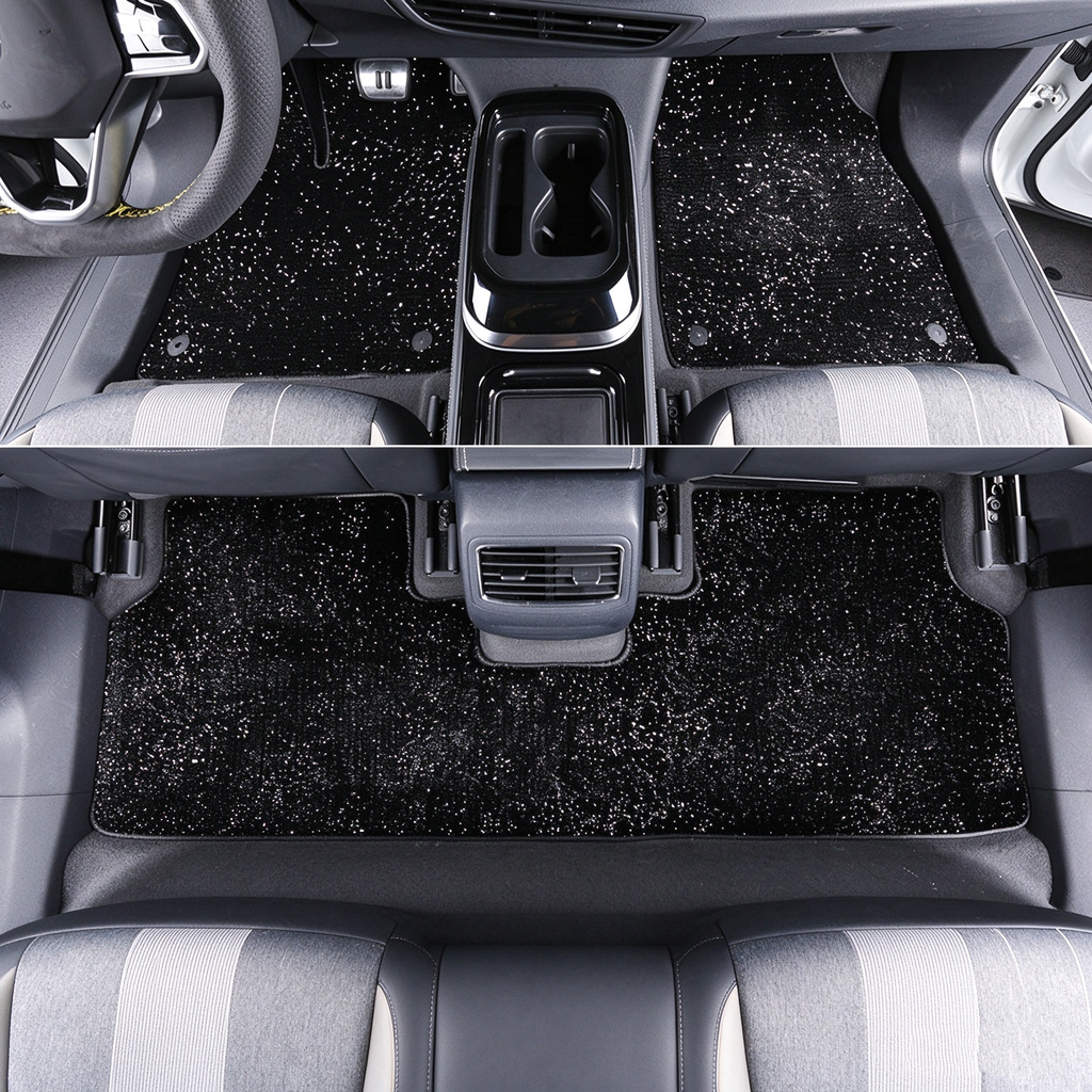 VW ID.4 Starry Sky Floor Mat Thickened Velvet Car Carpet