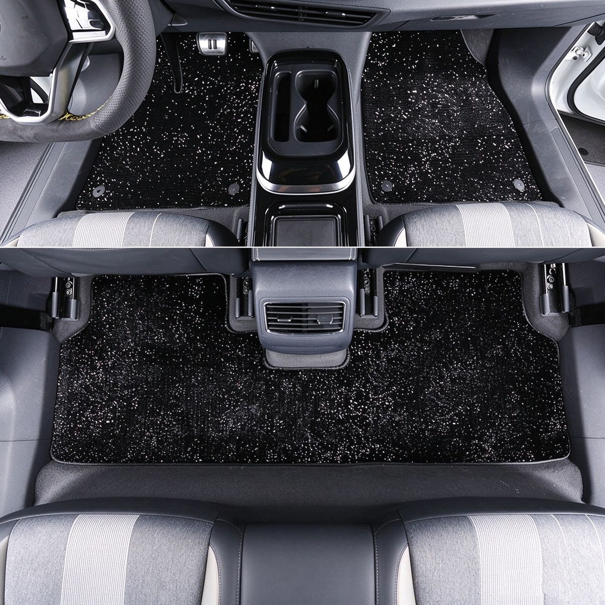VW ID.4 Starry Sky Floor Mat Thickened Velvet Car Carpet