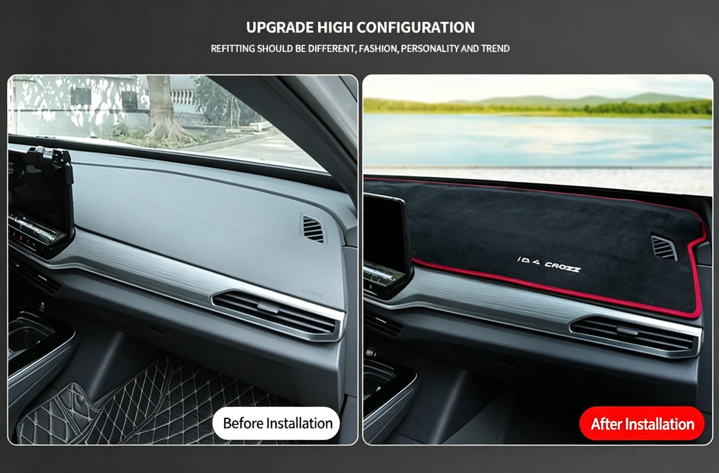 Dashboard Sun Shade Pad for Volkswagen ID.3 Anti Glare Heat Protection
