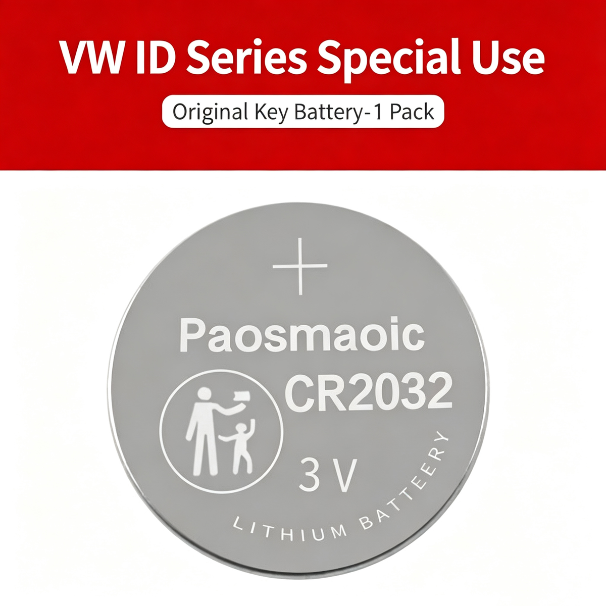 Car Key Battery for Volkswagen ID.3 ID.4 ID.6 ID.7