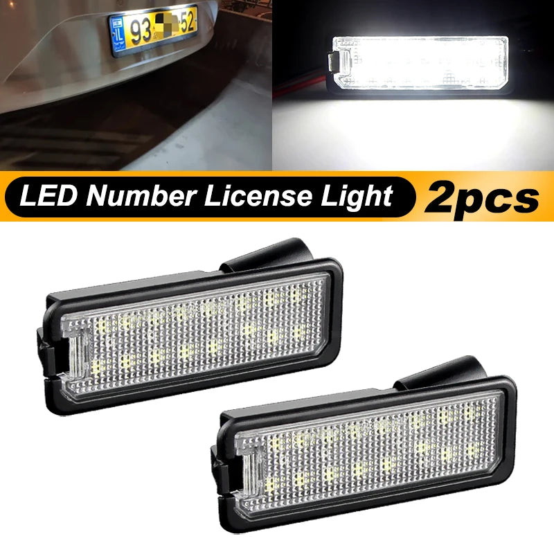 VW Polo 6N2/9N/6R/6C 2pcs LED License Plate Light