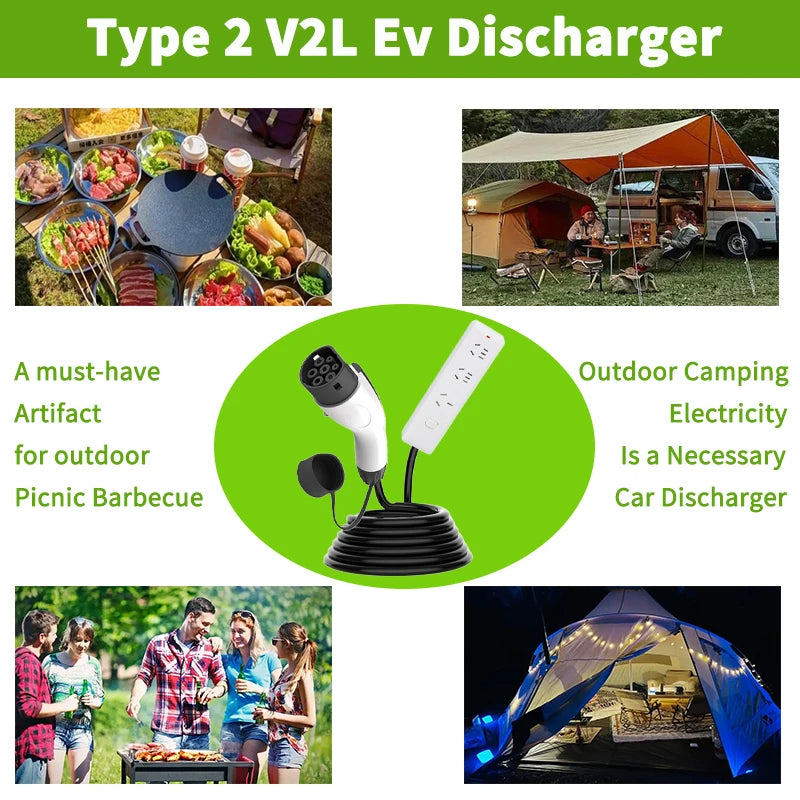 V2L Adapter Type 1  Type 2 Vehicle to Load Adapter Connector
