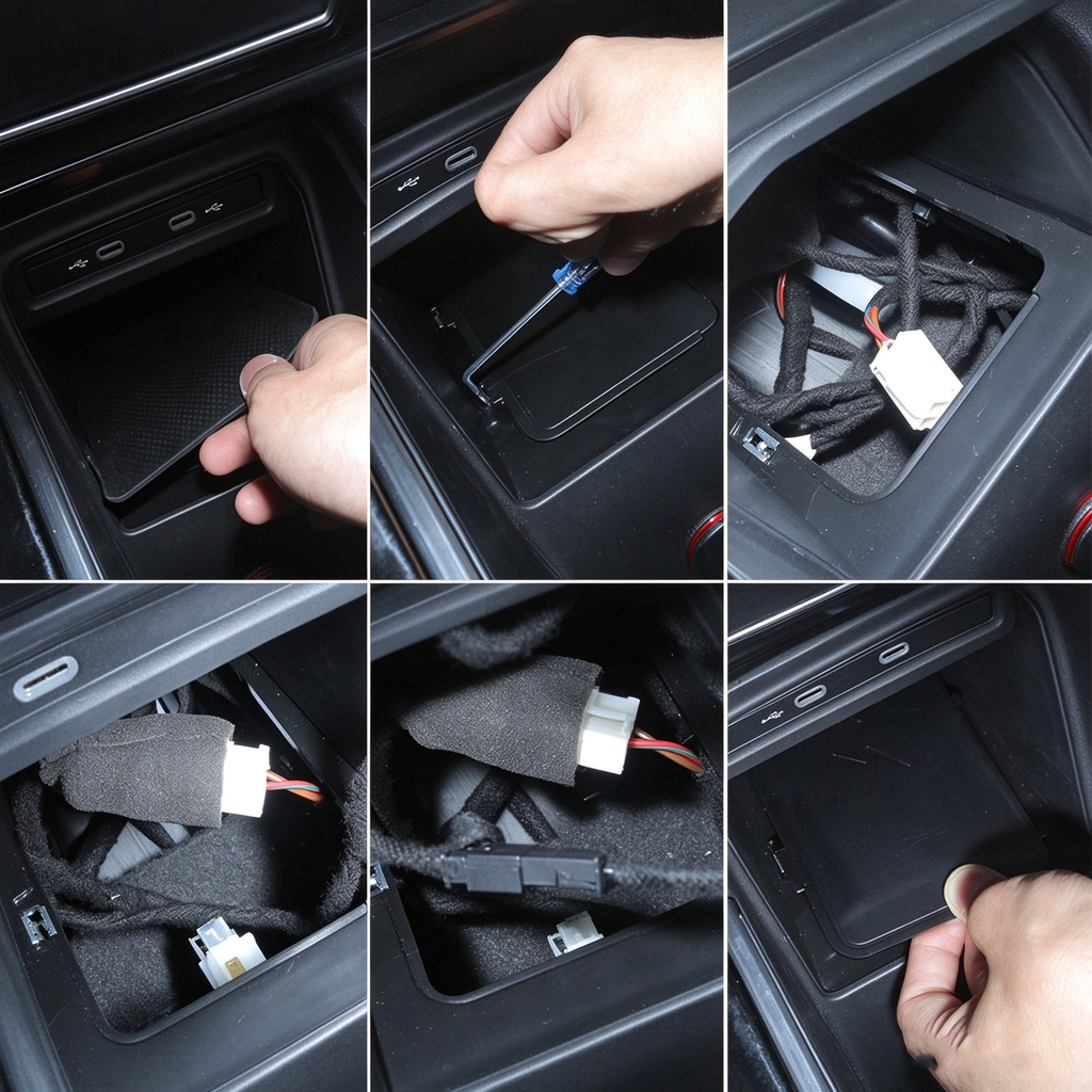VW ID.3 ID.4 ID.6 Wireless Car Charger Phone Mount