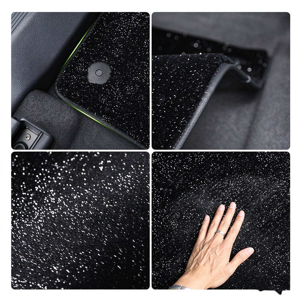 VW ID.4 Starry Sky Floor Mat Thickened Velvet Car Carpet