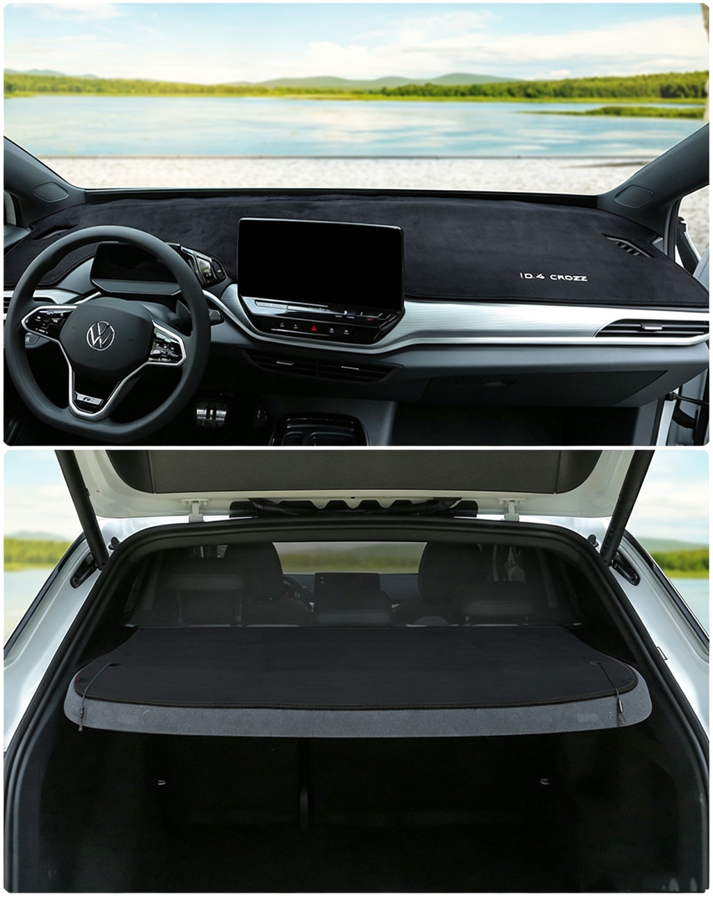 Dashboard Sun Shade Pad for Volkswagen ID.3 Anti Glare Heat Protection