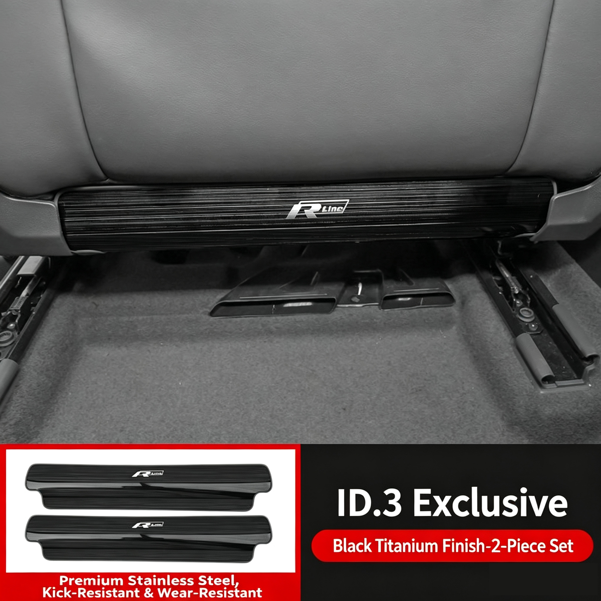 Stainless Steel Seat Anti Kick Protector for Volkswagen ID.3