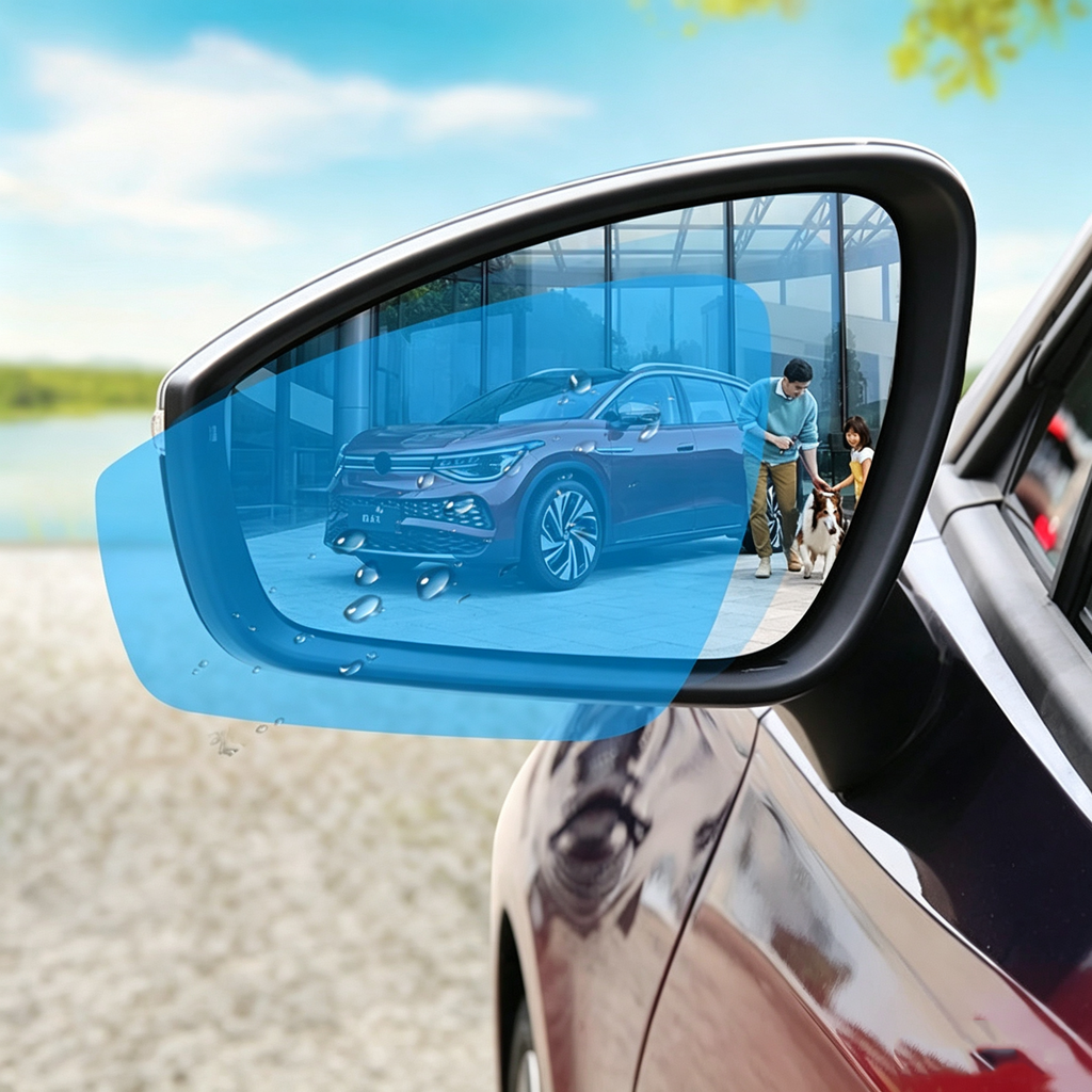 Rearview Mirror Rain Guard Film for Volkswagen ID.3 Waterproof