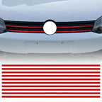 Red Reflective Strips  Car Hood Grille Decor Stickers