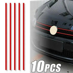 Red Reflective Strips  Car Hood Grille Decor Stickers