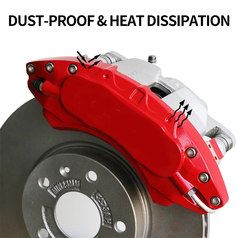 ID4  Jetta, Passat, and Tiguan Aluminum Caliper Covers Universal Fit Car Brake Accessories