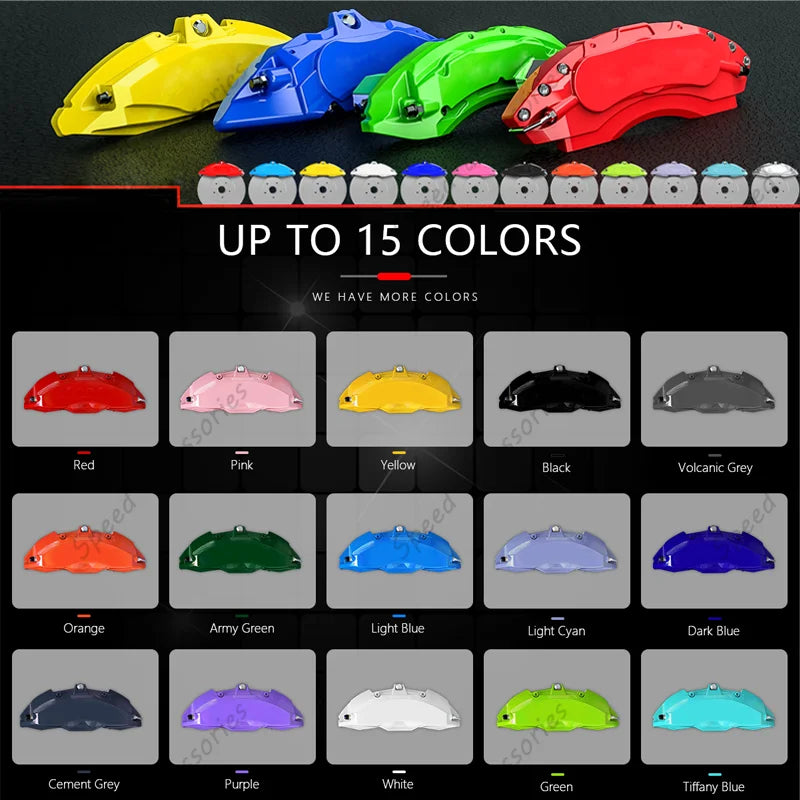 ID4  Jetta, Passat, and Tiguan Aluminum Caliper Covers Universal Fit Car Brake Accessories