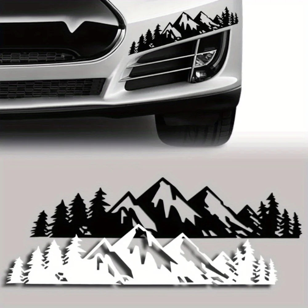 Forest Snow Mountain Car Decals