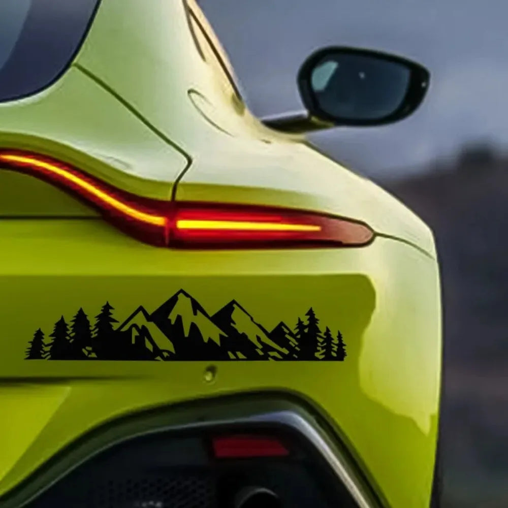 Forest Snow Mountain Car Decals