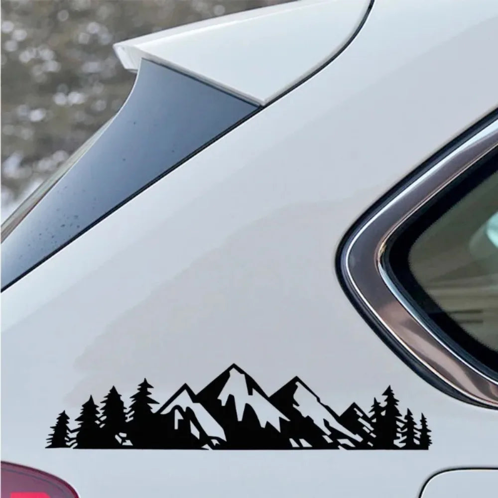 Forest Snow Mountain Car Decals