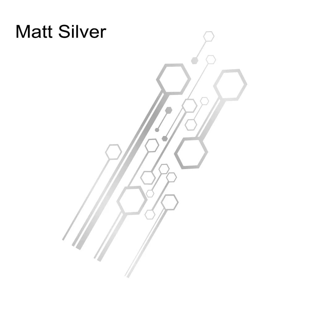 VW ID Seat Hexagon Stripes Car Hood Sticker Decal