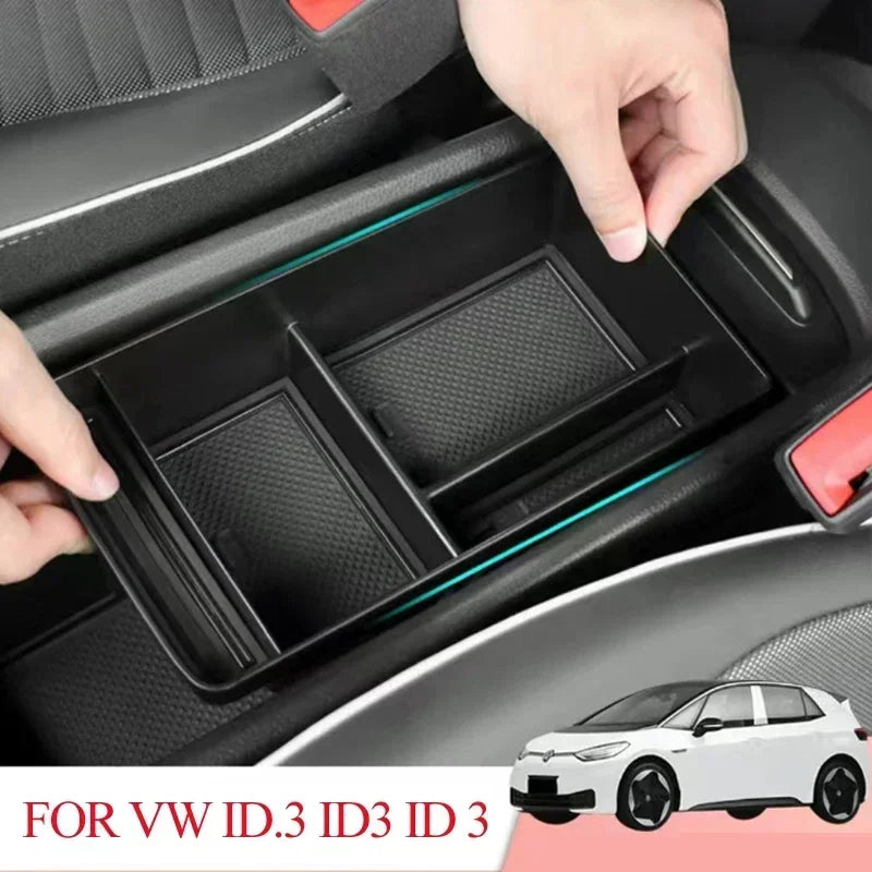 VW ID3, ID4, ID6 Center Console Armrest Storage Container