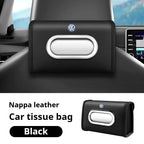 VW GTI Passat Polo Golf 3 Jetta Tiguan Multi-Functional Leather Car Tissue Box