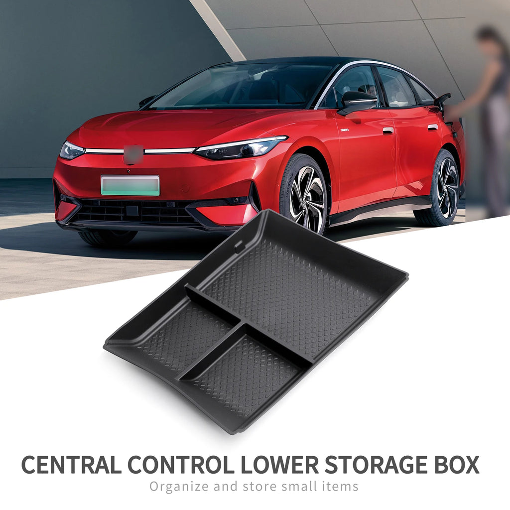 VW ID.7 Lower Central Console TPE Storage Box Organizer