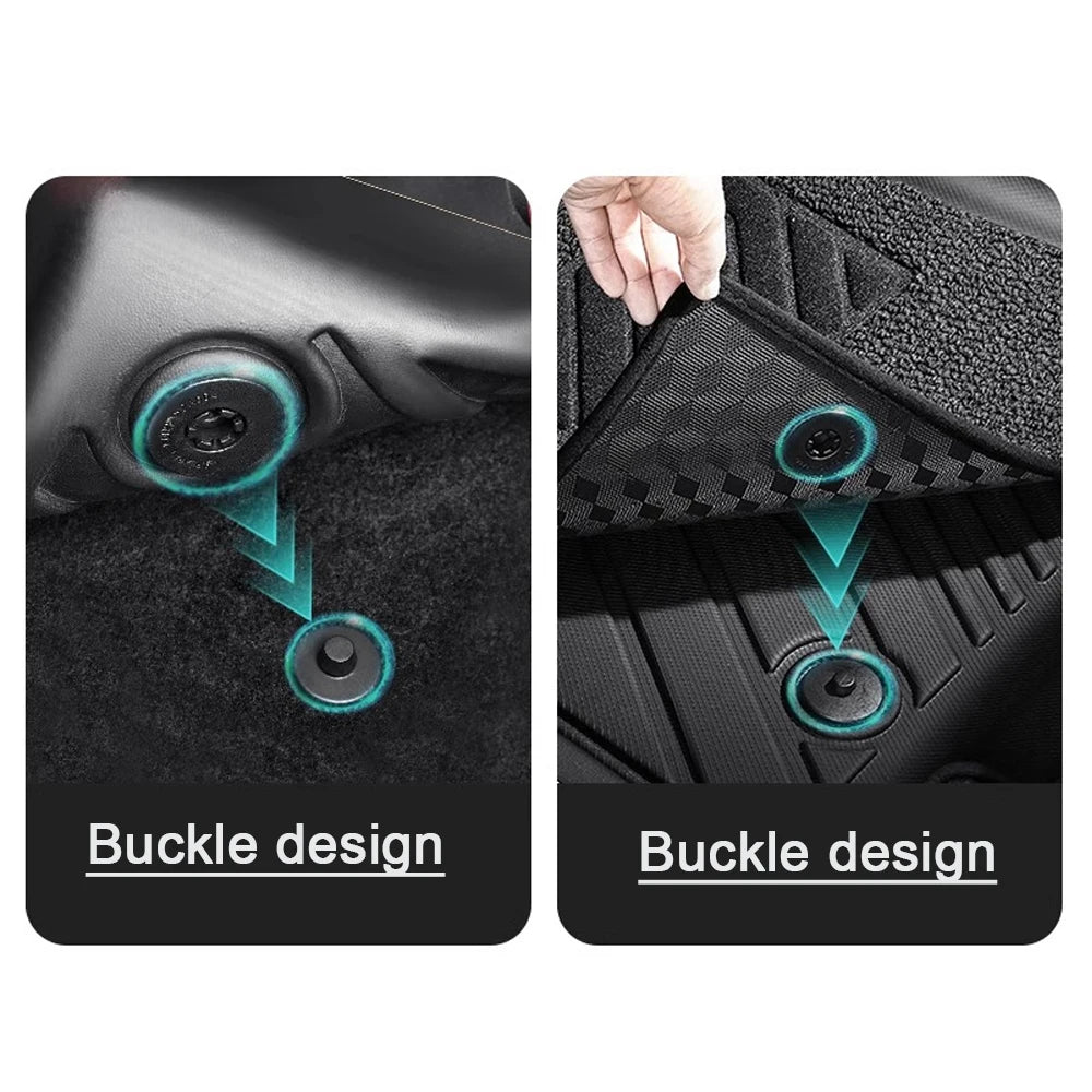 VW ID.4 & CROZZ TPE Floor Mats Rear Trunk Pads