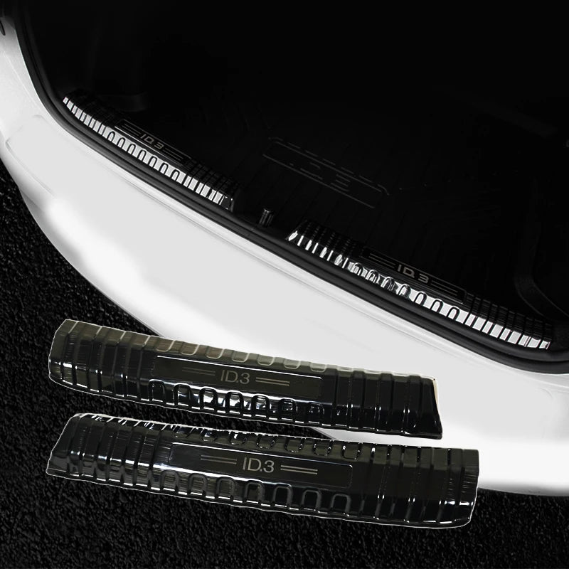 VW ID.3 Stainless Steel Car Rear Bumper Sill Protector