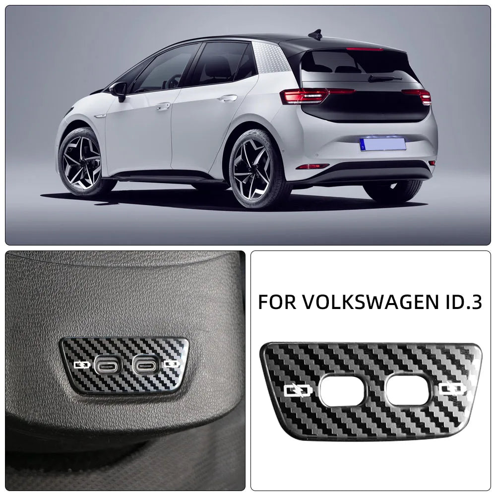 VW ID.3 Car Rear USB Charging Port Cover Trim Sticker