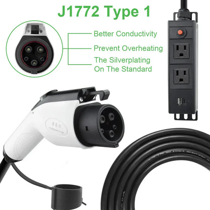 V2L Adapter Type 1  Type 2 Vehicle to Load Adapter Connector