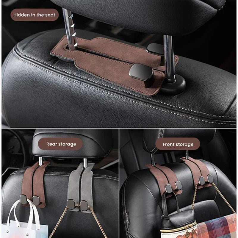 2 in 1 Car Rear Seat Back Hooks
