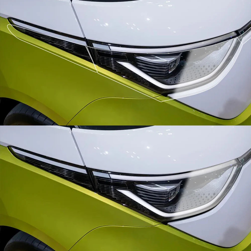 Volkswagen ID. Buzz Smoke Black Car Headlight Protective Film TPU PPF