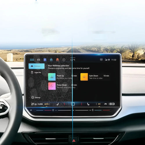 12.9-inch  9H Scratch Resistance Protective Film for Volkswagen ID.4, ID.5 GTX, Pro, ID. Buzz, ID. UNYX