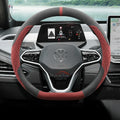 Suede Car Steering Wheel Cover for Volkswagen ID.7 Pro GTX ID.BUZZ