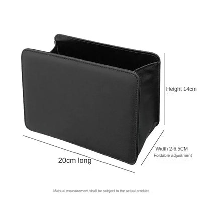 Foldable Leather Trash Bin Storage Organizer Box