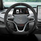 Suede Car Steering Wheel Cover for Volkswagen ID.7 Pro GTX ID.BUZZ