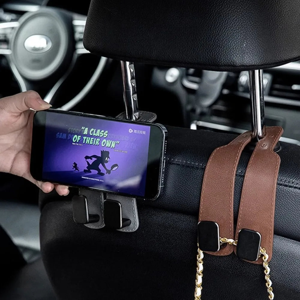 Leather Suede Auto Storage Organizer