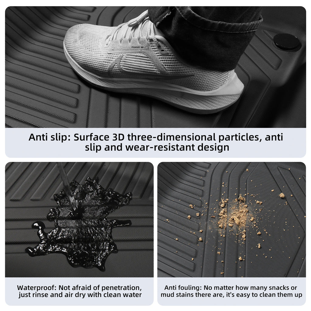 VW ID.7 3D Waterproof Rudder Car Floor & Trunk Backrest Pad