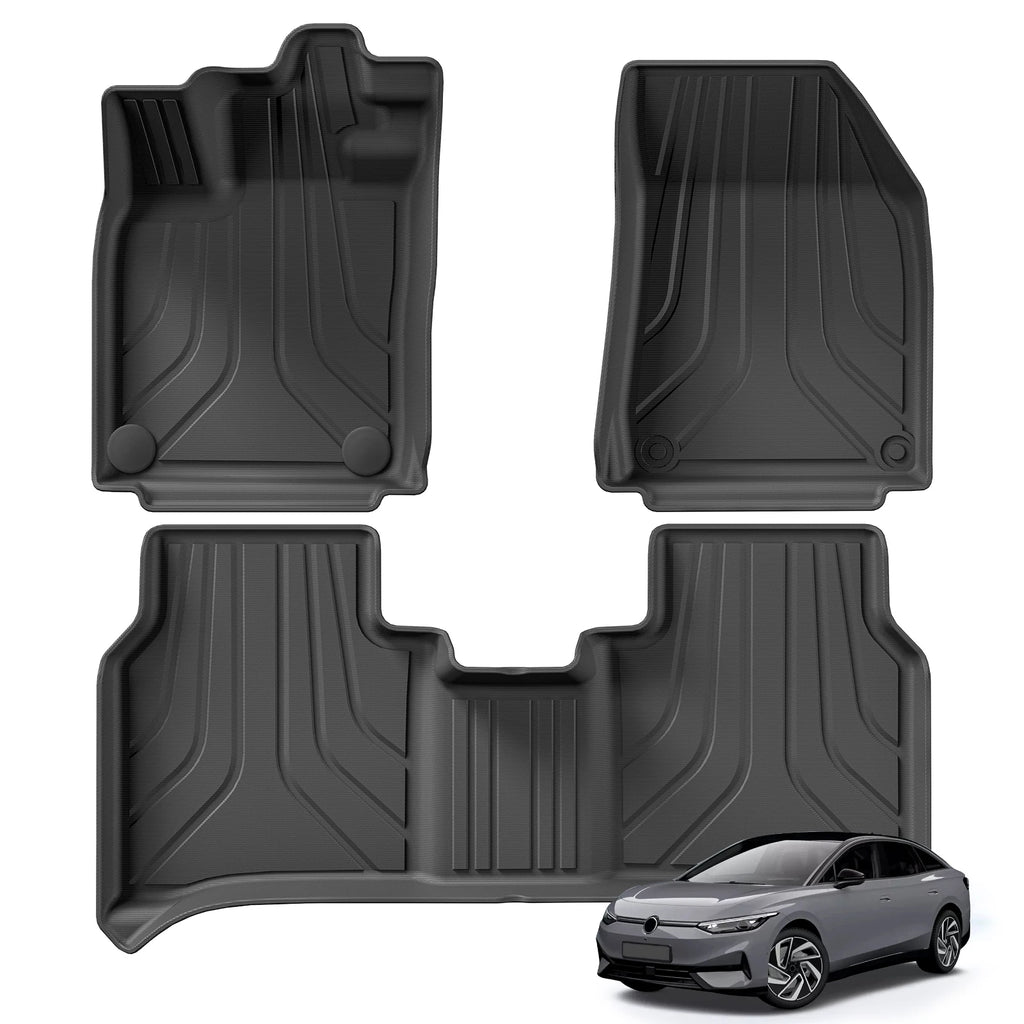 VW ID.7 3D Waterproof Rudder Car Floor & Trunk Backrest Pad