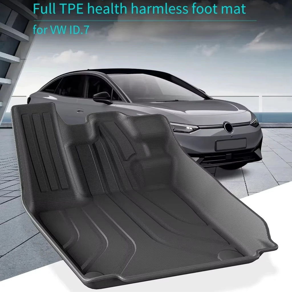 VW ID.7 3D Waterproof Rudder Car Floor & Trunk Backrest Pad