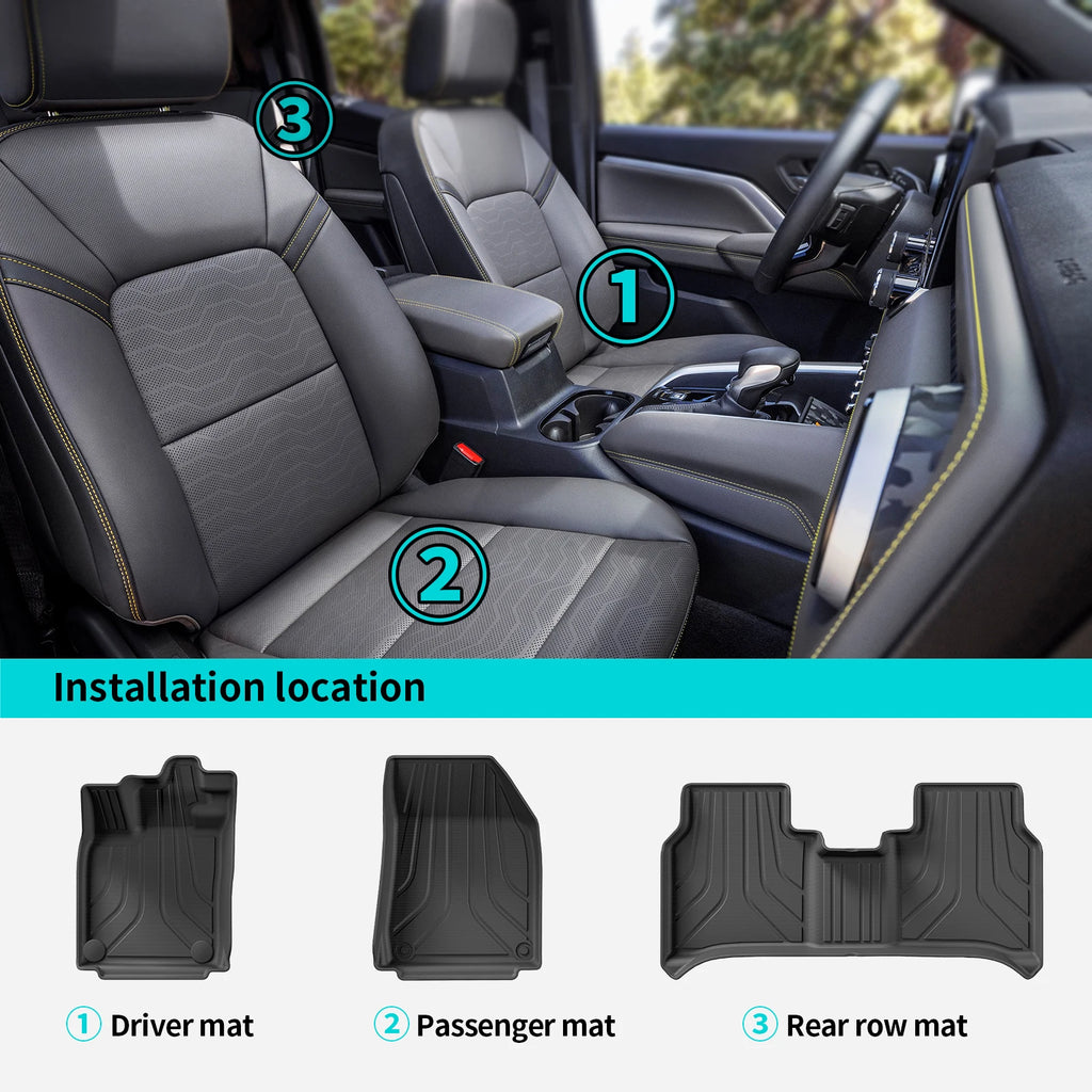 VW ID.7 3D Waterproof Rudder Car Floor & Trunk Backrest Pad