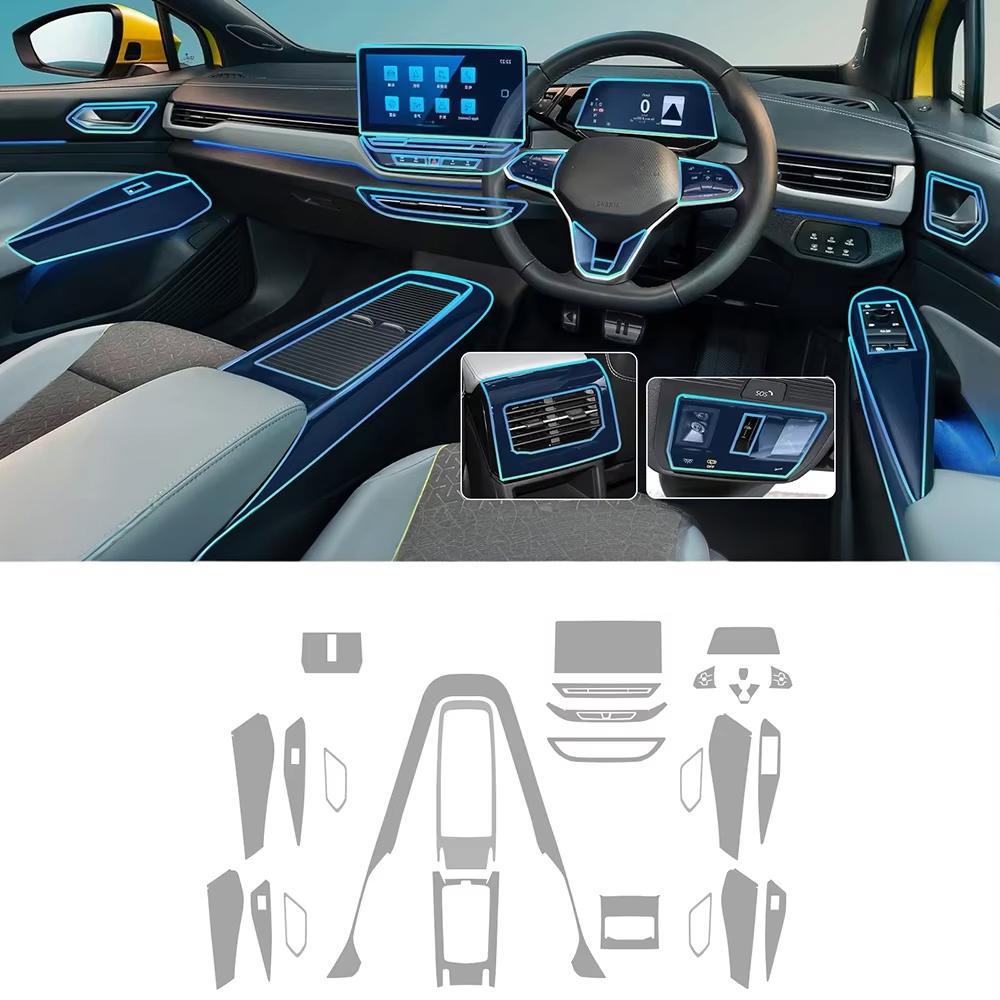ID.4 ID4 CROZZ GTX X PRO TPU Car Interior Coverage Sticker Protective Film
