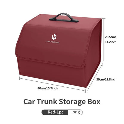 Leather Car Trunk Fold Organizer Bag For Leapmotor C11 T03 S01 C10 - Leapmotor Accessories