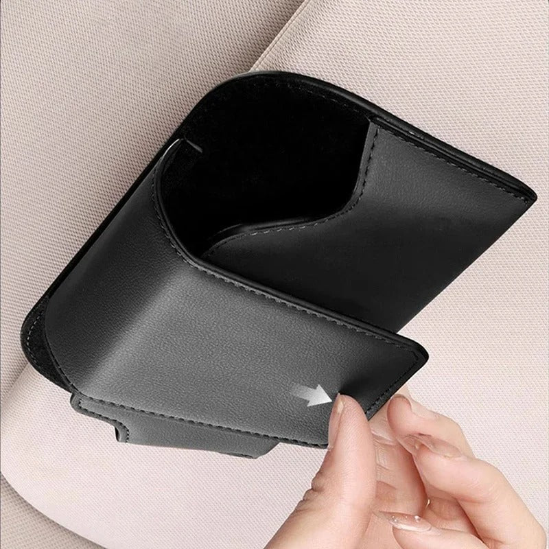 Sun Visor Glasses Holder Sunglasses Storage Case