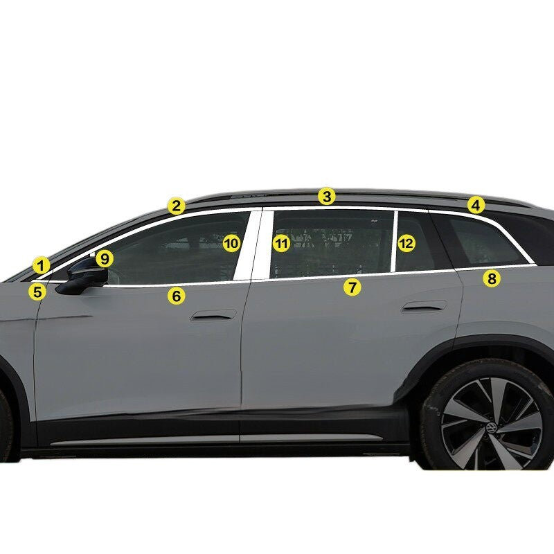 Volkswagen ID.3 / ID.4 X / ID.6 X Window Chrome Trim Strips