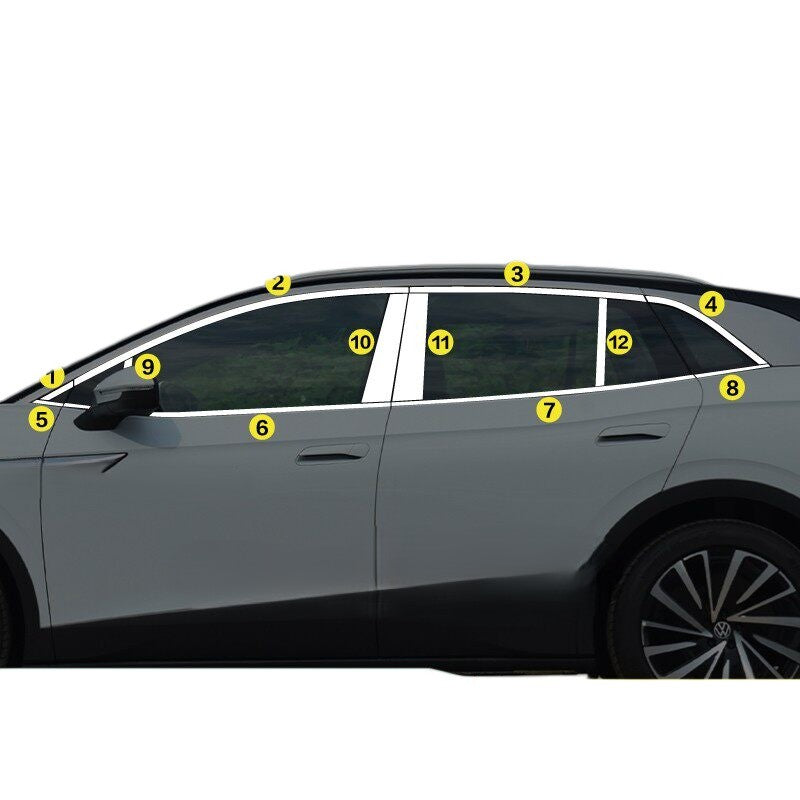 Volkswagen ID.3 / ID.4 X / ID.6 X Window Chrome Trim Strips